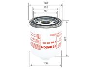 BOSCH 0 986 628 258 - Cartucho del secador de aire, sistema de aire comprimido
