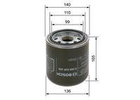 BOSCH 0 986 628 250 - Cartucho del secador de aire, sistema de aire comprimido