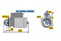 BOSCH 0 001 108 190 - Motor de arranque