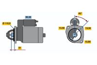 BOSCH 0 001 231 040 - Motor de arranque