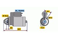 BOSCH 0 001 107 100 - Motor de arranque