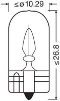 ams-OSRAM 2821-2BL - Bombilla, luz de entrada