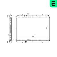 ERA 673402 - Radiador, refrigeración del motor