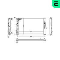ERA 673618 - Radiador, refrigeración del motor