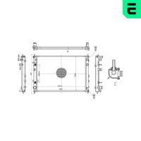 ERA 673458 - Radiador, refrigeración del motor