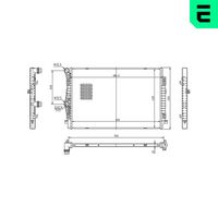 ERA 673549 - Radiador, refrigeración del motor