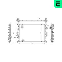 ERA 673101 - Radiador, refrigeración del motor