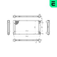 ERA 673360 - Radiador, refrigeración del motor