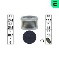 ERA ZN5824 - Rueda libre alternador