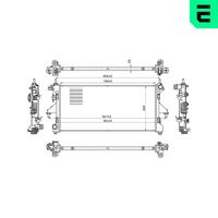 ERA 673011 - Radiador, refrigeración del motor
