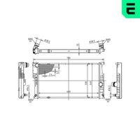 ERA 673541 - Radiador, refrigeración del motor