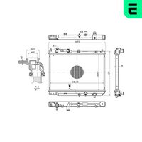 ERA 673374 - Radiador, refrigeración del motor