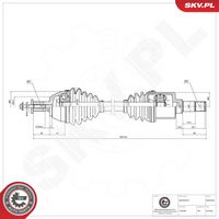 ESEN SKV 40SKV004 - Árbol de transmisión