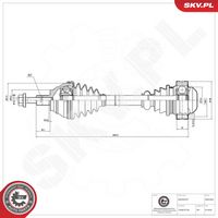 ESEN SKV 40SKV003 - Árbol de transmisión