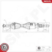 ESEN SKV 40SKV005 - Árbol de transmisión
