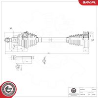 ESEN SKV 40SKV006 - Árbol de transmisión