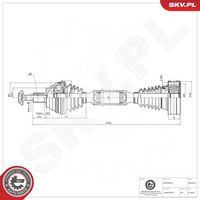 ESEN SKV 40SKV013 - Árbol de transmisión