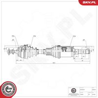 ESEN SKV 40SKV017 - Árbol de transmisión