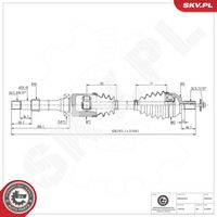 ESEN SKV 40SKV021 - Árbol de transmisión