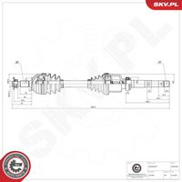 ESEN SKV 40SKV025 - Árbol de transmisión