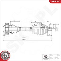 ESEN SKV 40SKV028 - Árbol de transmisión
