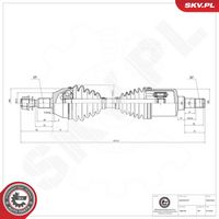 ESEN SKV 40SKV030 - Árbol de transmisión