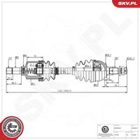 ESEN SKV 40SKV034 - Árbol de transmisión