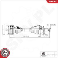 ESEN SKV 40SKV037 - Árbol de transmisión