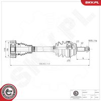 ESEN SKV 40SKV040 - Árbol de transmisión