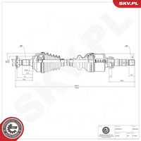 ESEN SKV 40SKV044 - Árbol de transmisión