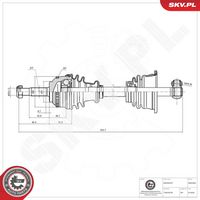 ESEN SKV 40SKV045 - Árbol de transmisión