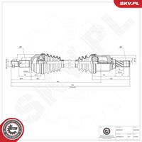 ESEN SKV 40SKV049 - Árbol de transmisión