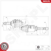 ESEN SKV 40SKV062 - Árbol de transmisión