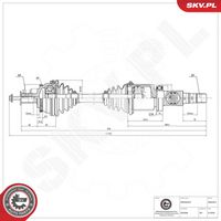 ESEN SKV 40SKV072 - Árbol de transmisión