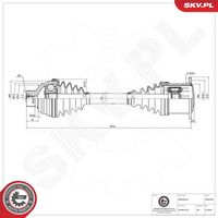 ESEN SKV 40SKV079 - Árbol de transmisión