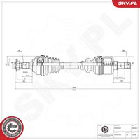 ESEN SKV 40SKV093 - Árbol de transmisión