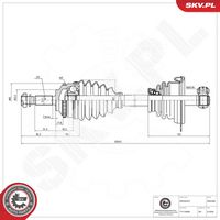 ESEN SKV 40SKV096 - Árbol de transmisión