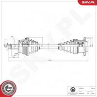 ESEN SKV 40SKV100 - Árbol de transmisión
