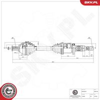 ESEN SKV 40SKV105 - Árbol de transmisión