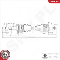 ESEN SKV 40SKV110 - Árbol de transmisión