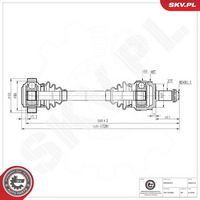 ESEN SKV 40SKV116 - Árbol de transmisión
