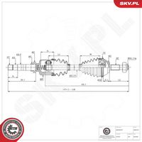ESEN SKV 40SKV121 - Árbol de transmisión