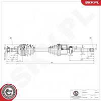 ESEN SKV 40SKV123 - Árbol de transmisión