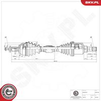 ESEN SKV 40SKV130 - Árbol de transmisión