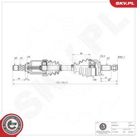 ESEN SKV 40SKV143 - Árbol de transmisión