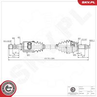 ESEN SKV 40SKV161 - Árbol de transmisión