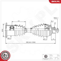 ESEN SKV 40SKV164 - Árbol de transmisión