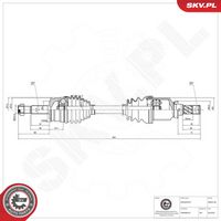 ESEN SKV 40SKV182 - Árbol de transmisión