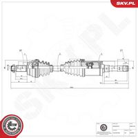 ESEN SKV 40SKV184 - Árbol de transmisión