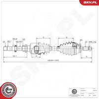 ESEN SKV 40SKV186 - Árbol de transmisión